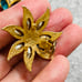 NWT Two Sisters Gold Plated Crystal Clip Earrings
