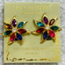 NWT Two Sisters Gold Plated Crystal Clip Earrings
