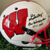 Graham Mertz Signed Wisconsin Badgers Full-Size Helmet