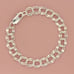 ⚡️clearance⚡️ sterling silver 10mm double curb charm chain bracelet size 7in