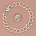 ⚡️clearance⚡️ sterling silver 10mm double curb charm chain bracelet size 7in