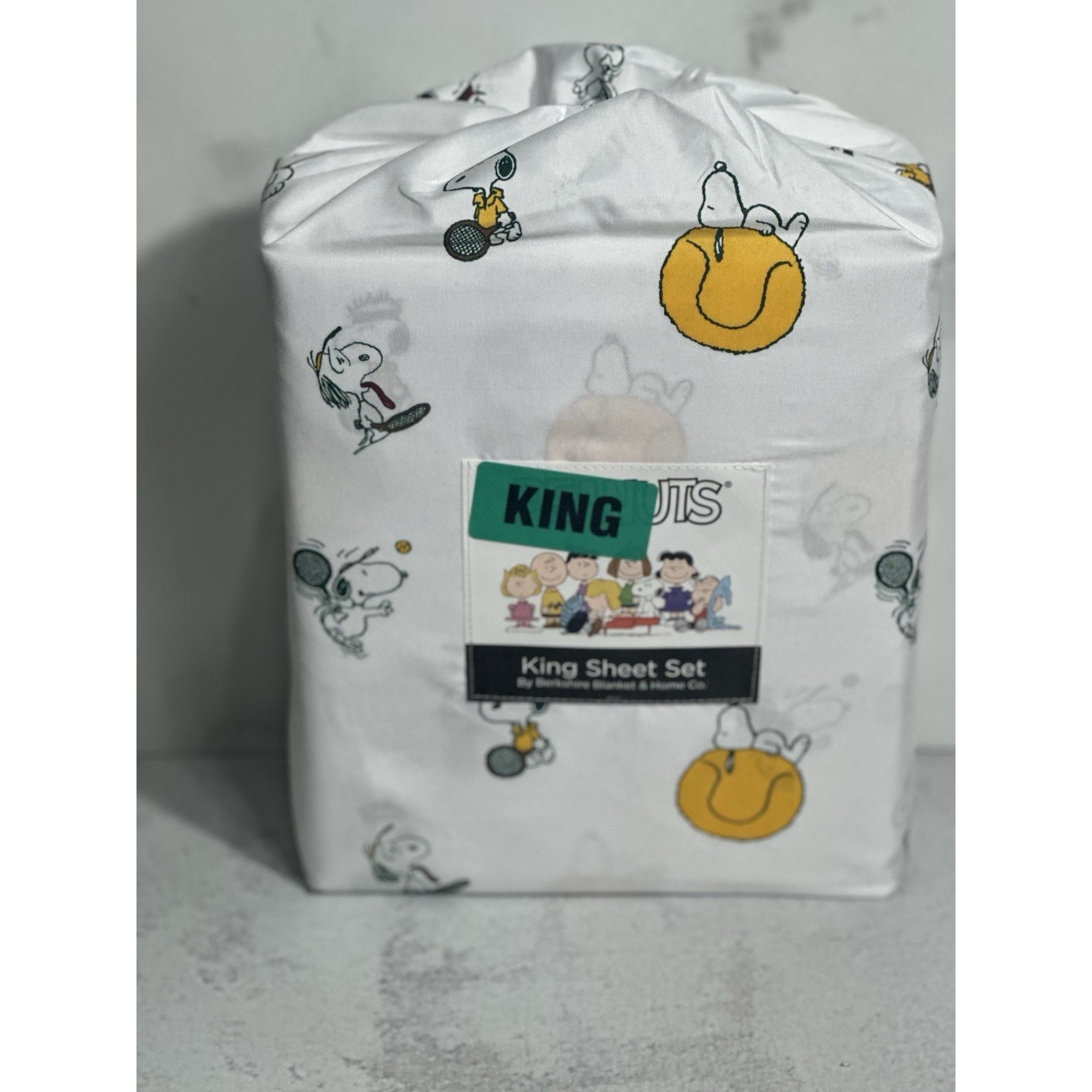 Peanut Snoopy Summer 2025 Tennis Theme King Sheet Set White Multi BERKSHIRE NEW