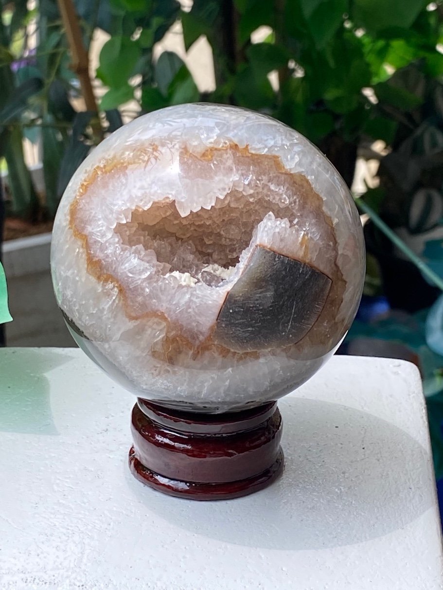 XL Druzy Crystal Agate Sphere