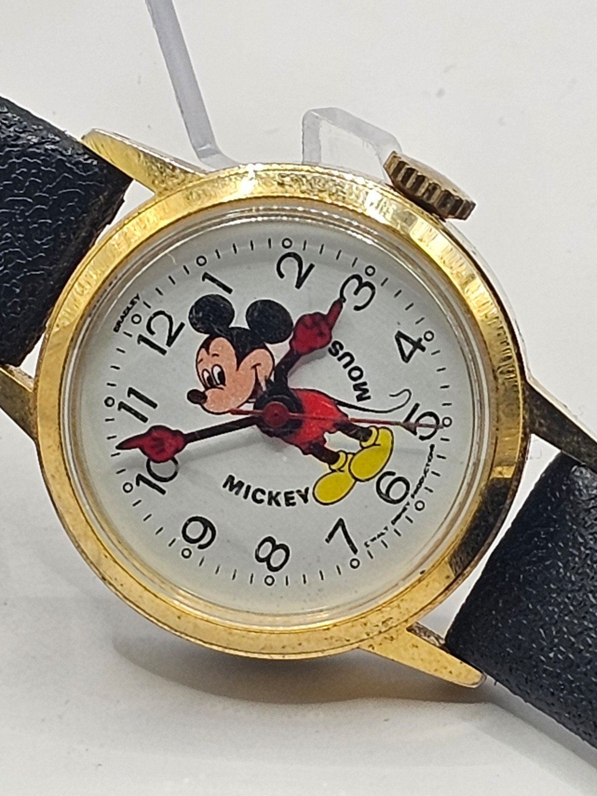 1970s Bradley Time Mickey Mouse Manually Wound Working Wristwatch 035S