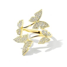 14K Gold Plated Cubic Zircon Pendant, EVBRS400