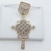14K Gold Plated Cubic Zircon Pendant, EVBRS400