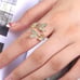 14K Gold Plated Cubic Zircon Pendant, EVBRS400