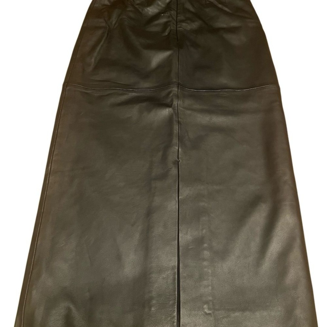 Veda Reformation 100% lamb leather maxi skirt, size XS