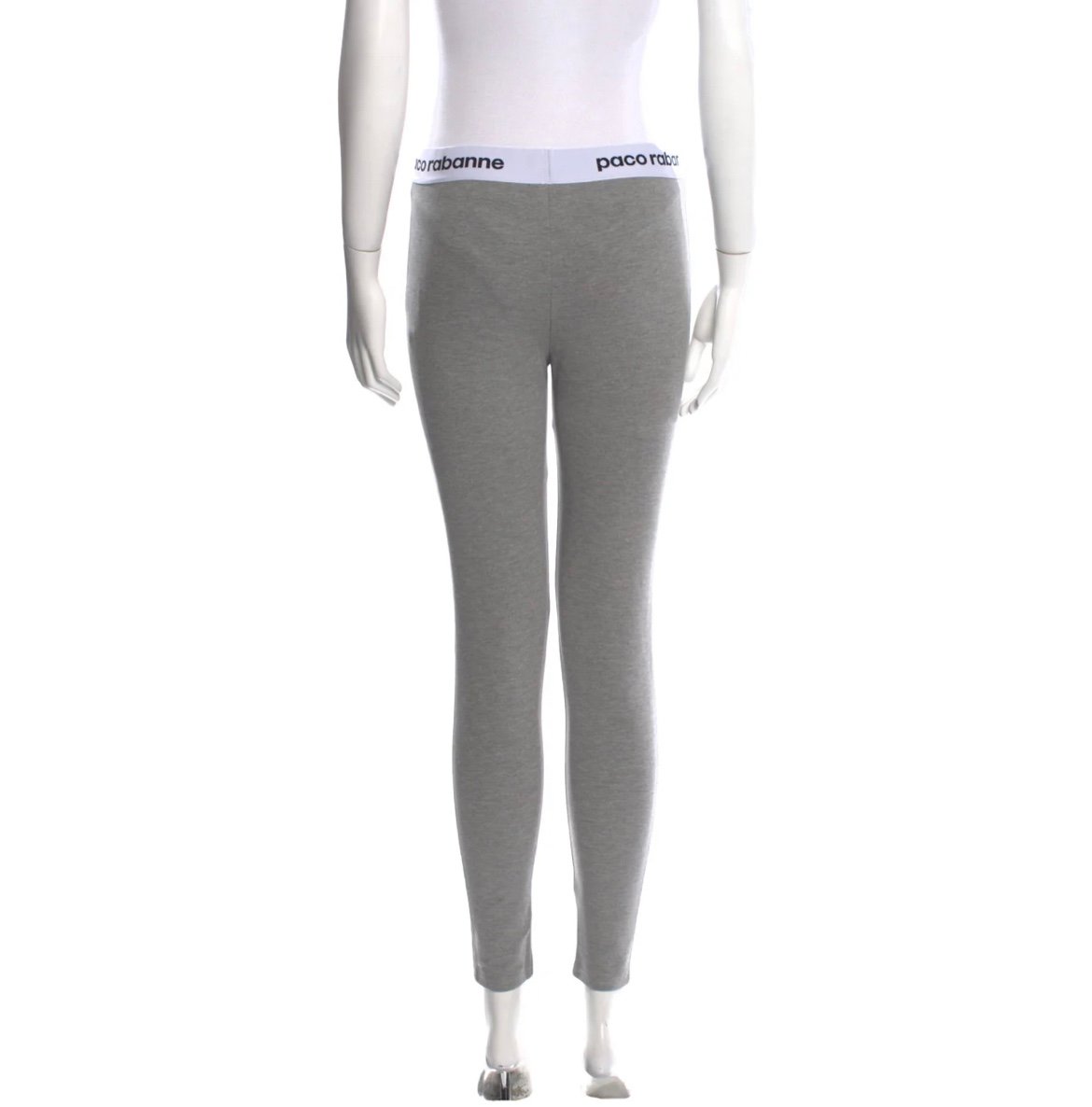 Paco Rabanne grey logo leggings size S (40 EU)