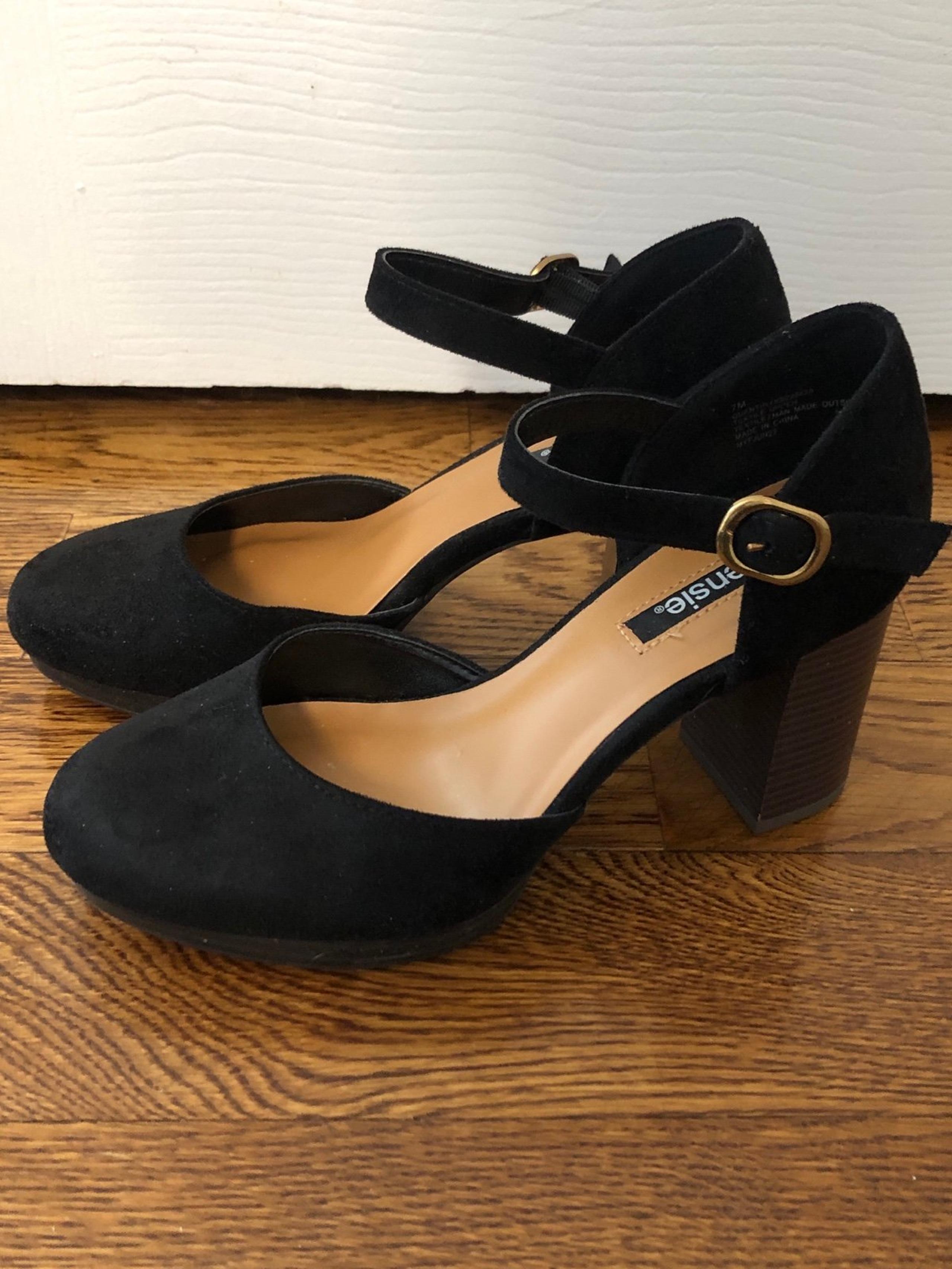 Kensie Quentin Block Heel Strap Shoes