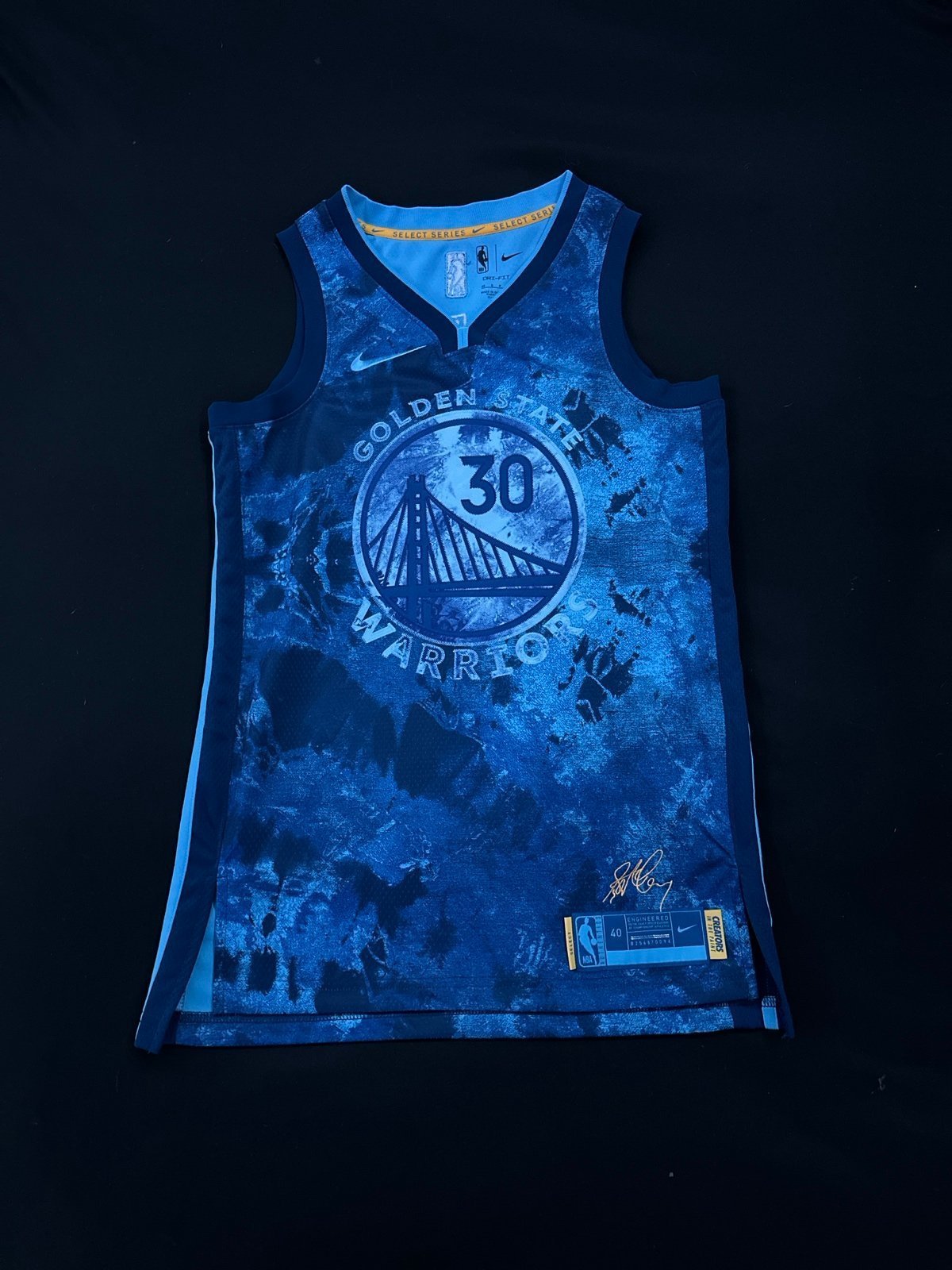 Nike Stephen Curry Royal Dub Nation Jersey