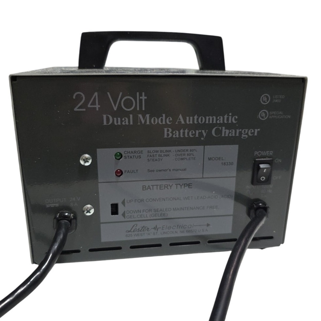 24 Volt Dual Mode Automatic Battery Charger Model 18360 Lester