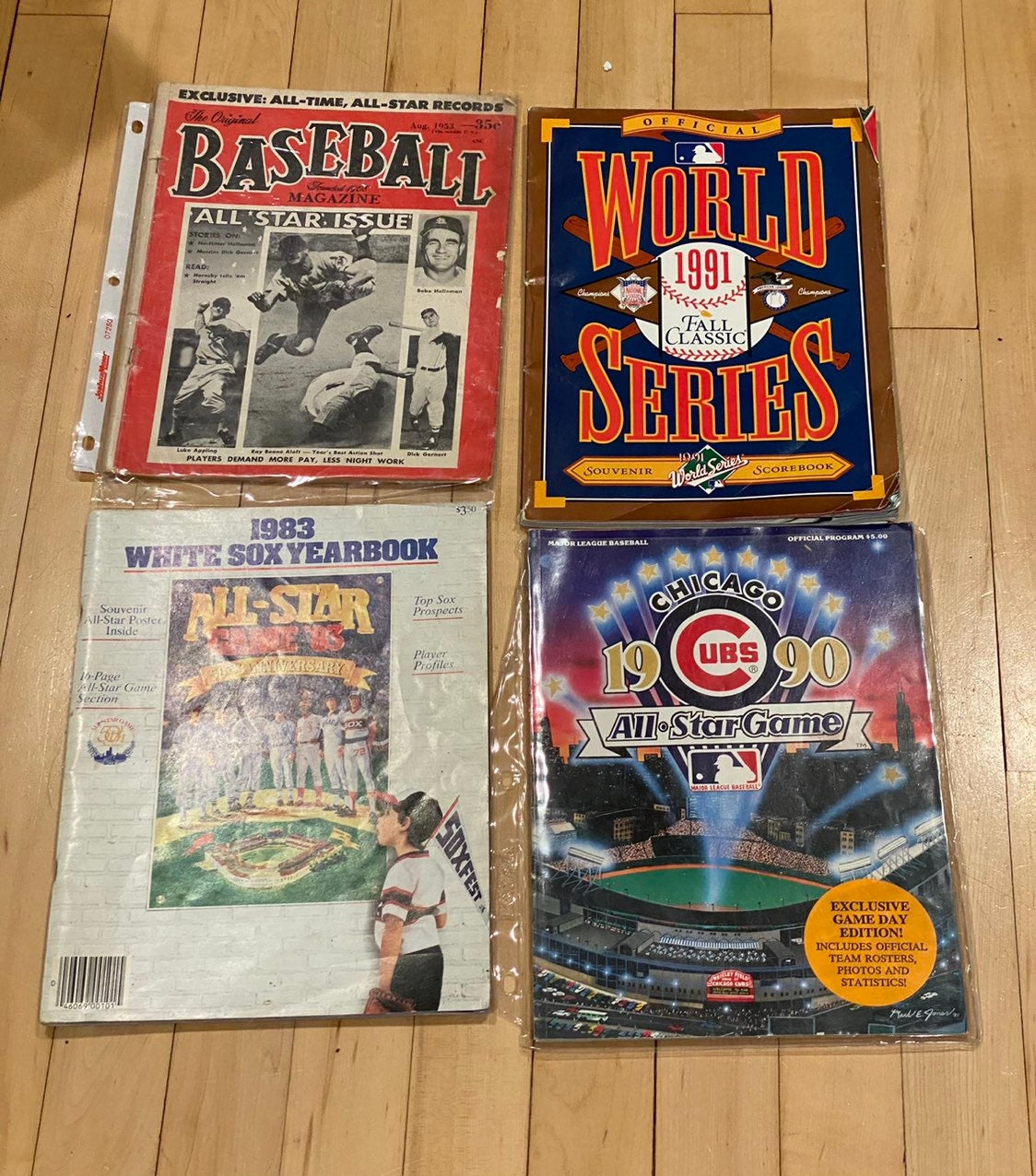 All Star Game World Series program Chicago White Sox Cubs Vintage baseball