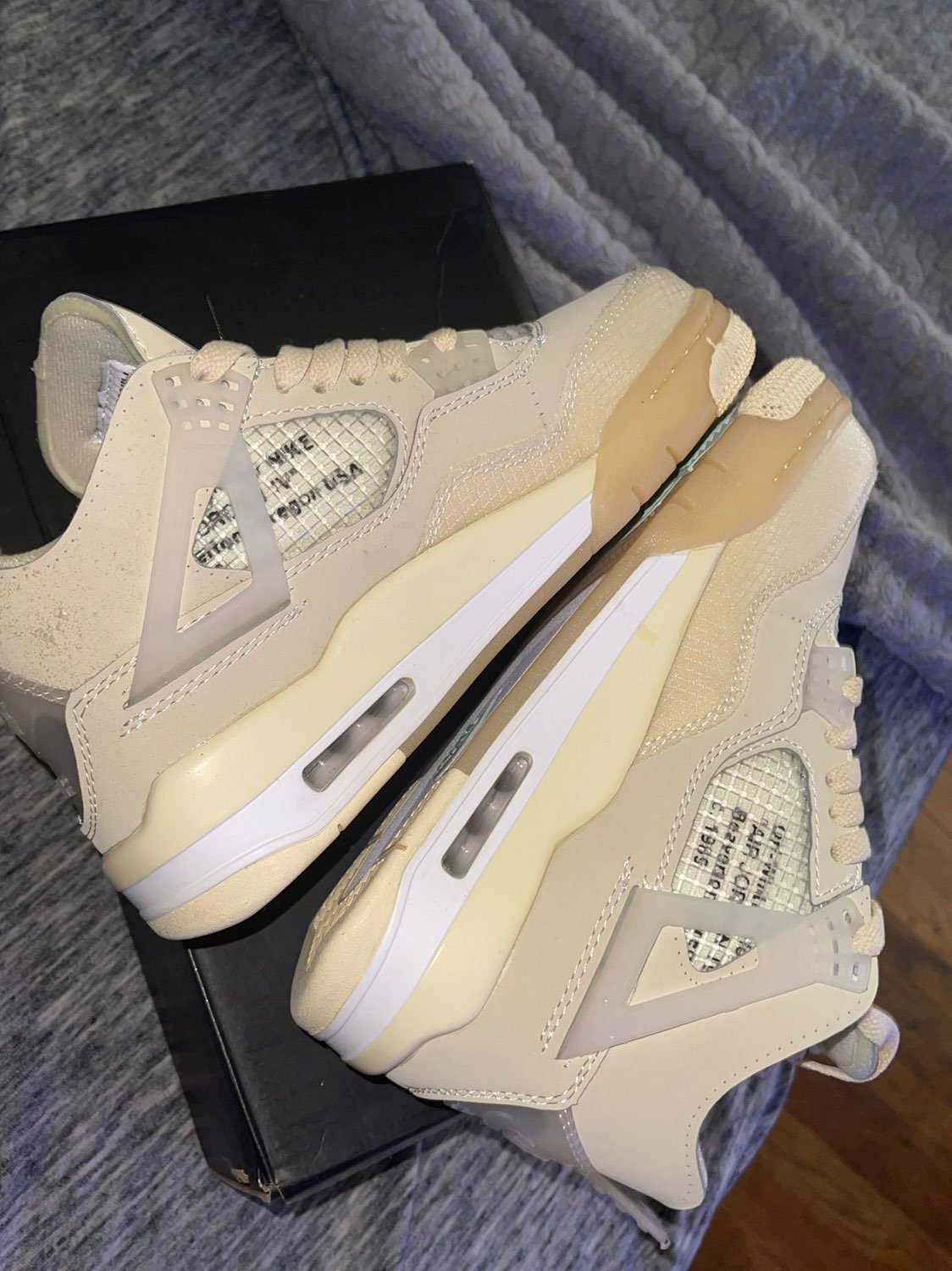 Jordan 4 pure money offwhite