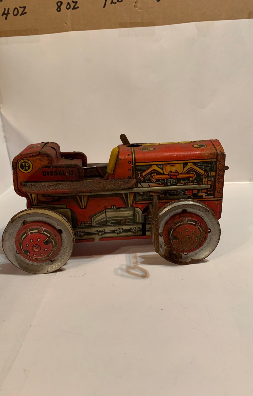 Vintage 1950s Marx tin TD 18 Dozer