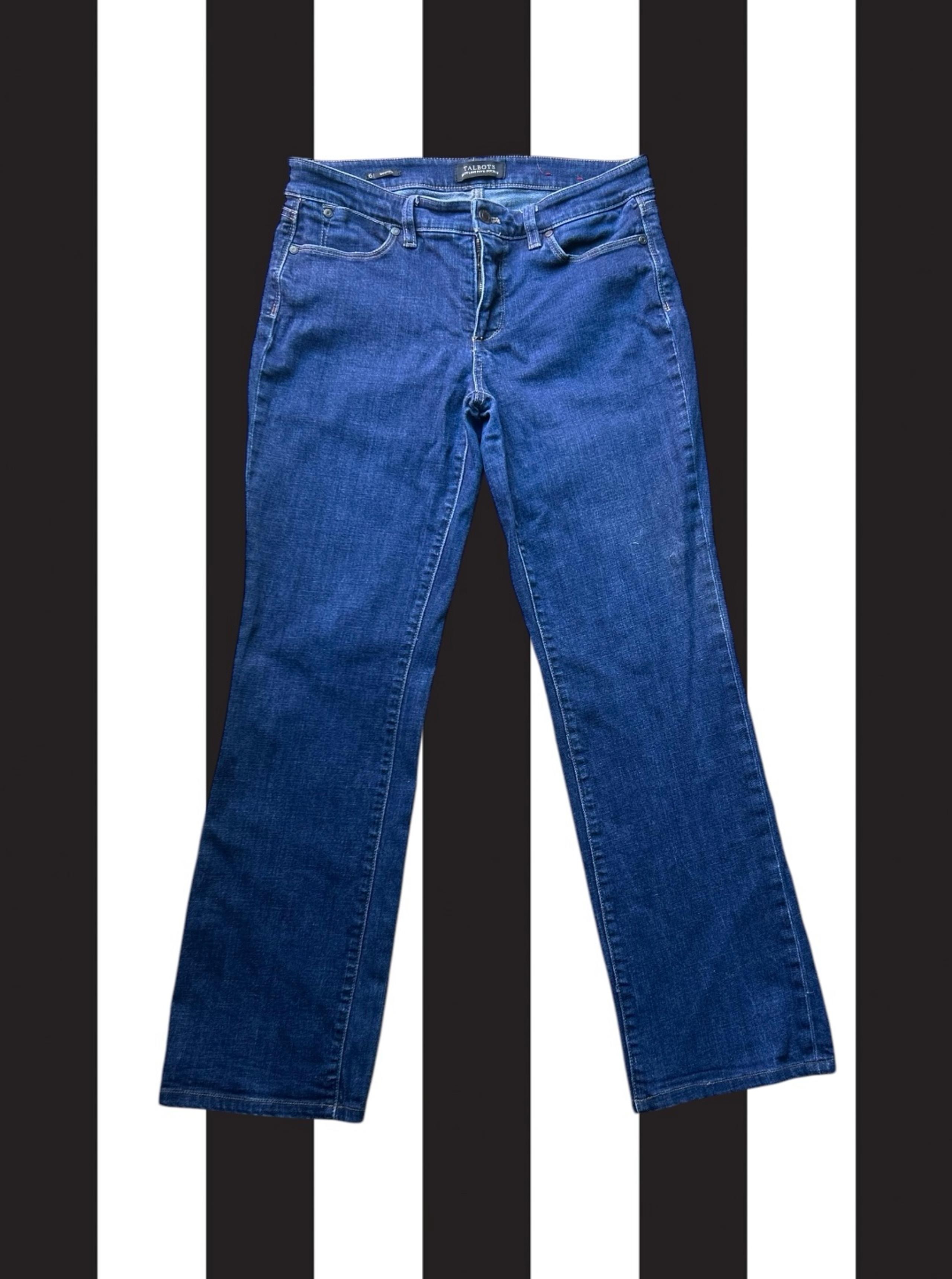 Talbots Flawless Five Pocket Boot Cut 30x28 Women’s 6 Dark Wash Jeans Stretch