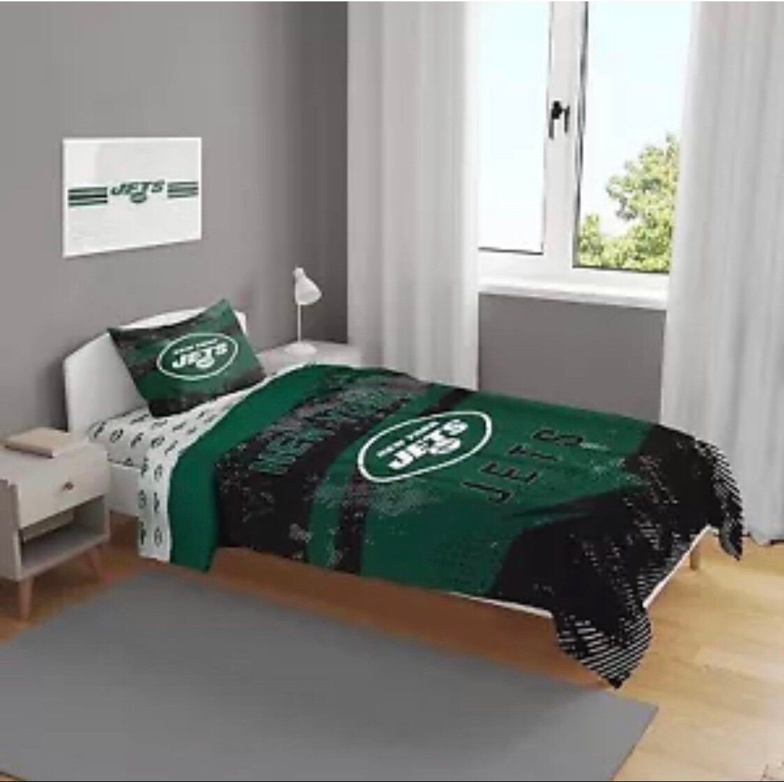 NFL New York Jets Twin Bed in a Bag Set - 4pc