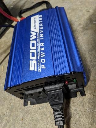 500W Car Power Inverter DC 12V to AC 110V Adapter with 2 AC Outlets and 2A USB