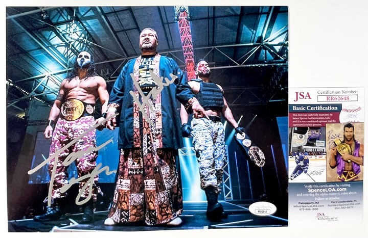 NJPW Haku & Tama Tonga Signed Guerrillas Of Destiny 8x10 Photo G.O.D. JSA COA
