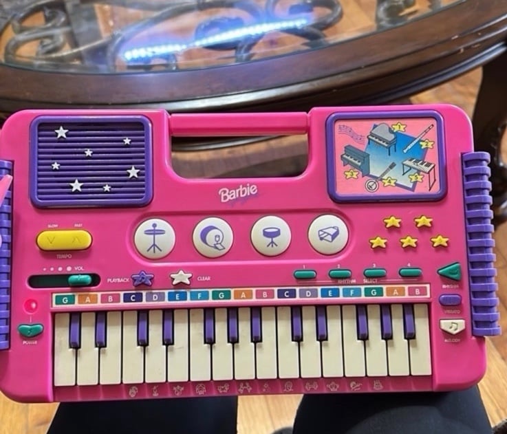 Vintage 1995s Barbie Music Keyboard Piano