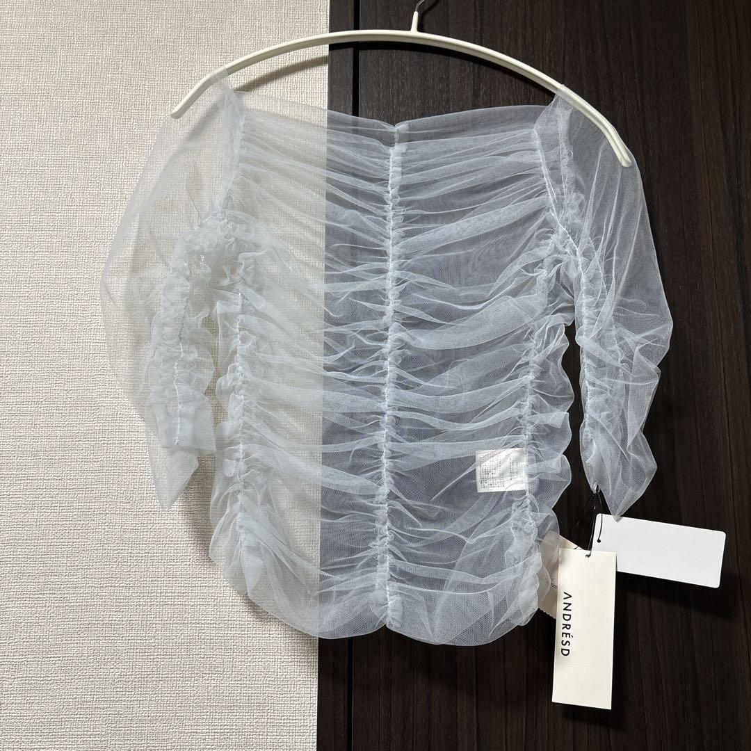 ANDRESD チュールトップス decorative tulle tops - メルカリ