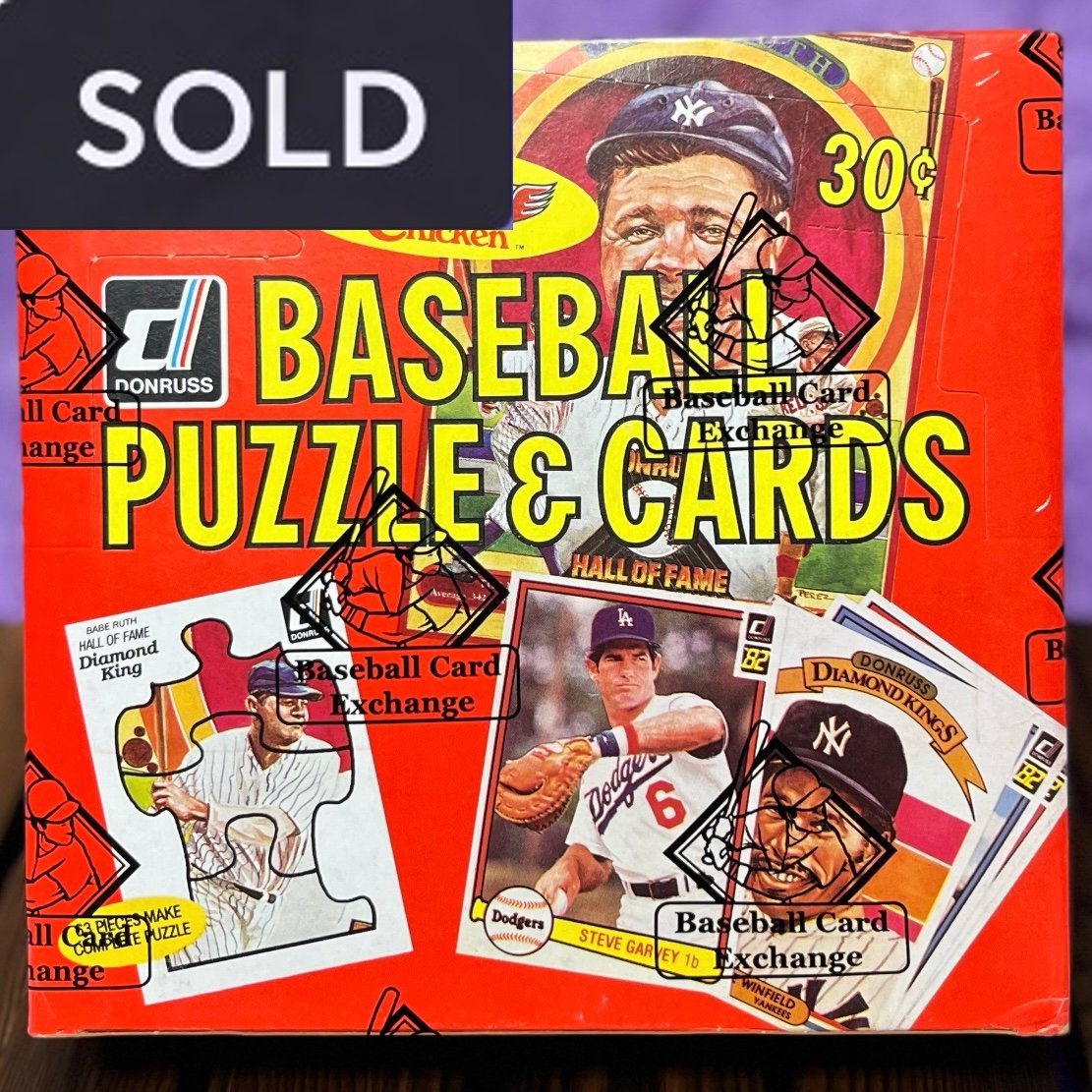 **SOLD** 1982 DONRUSS Baseball Wax Box BBCE FASC **SOLD**