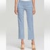 Tory Burch Grid Cropped Blue and White Pants, Size 28