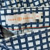 Tory Burch Grid Cropped Blue and White Pants, Size 28