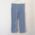 Tory Burch Grid Cropped Blue and White Pants, Size 28