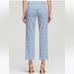 Tory Burch Grid Cropped Blue and White Pants, Size 28
