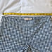 Tory Burch Grid Cropped Blue and White Pants, Size 28