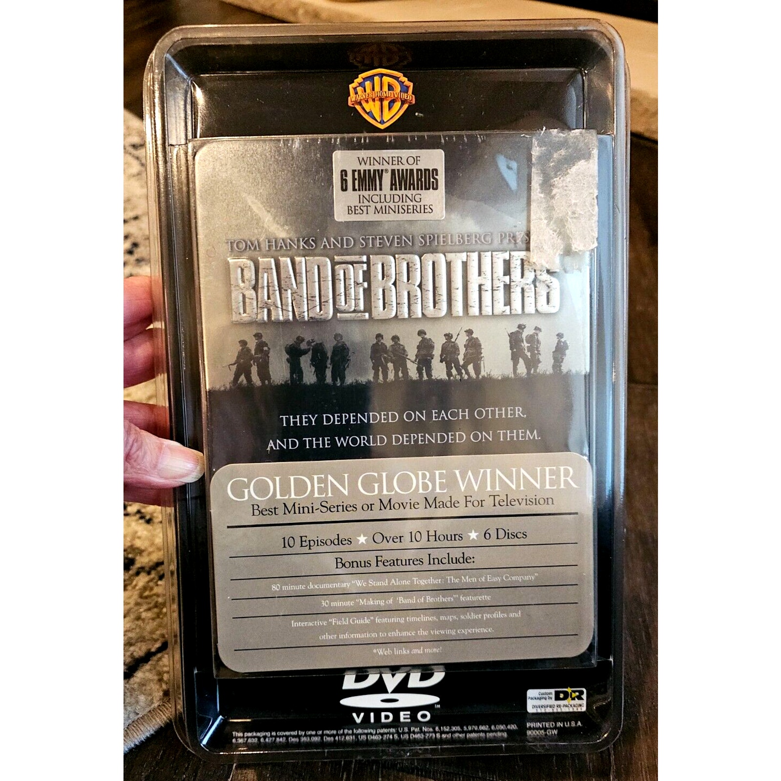 BAND OF BROTHERS DVD Collectable Tin - NEW - UNOPENED - SEALED IN PLASTIC - RARE
