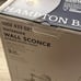 NEW!! 1-Light Brushed Nickel Wall Sconce