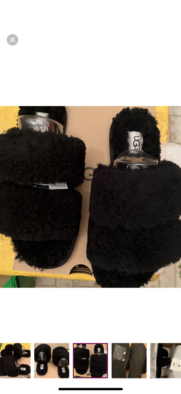 Uggs maxi curly scuffetta size 7