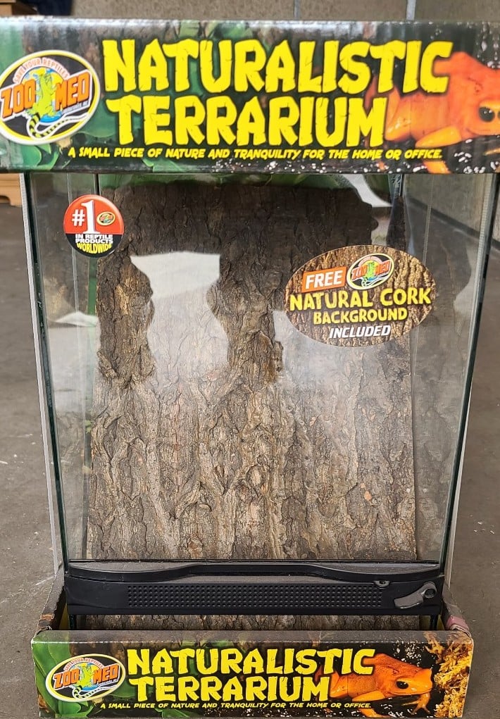 Zoo Med Terrarium - Brand New never used Also a heat lamp stand is included.