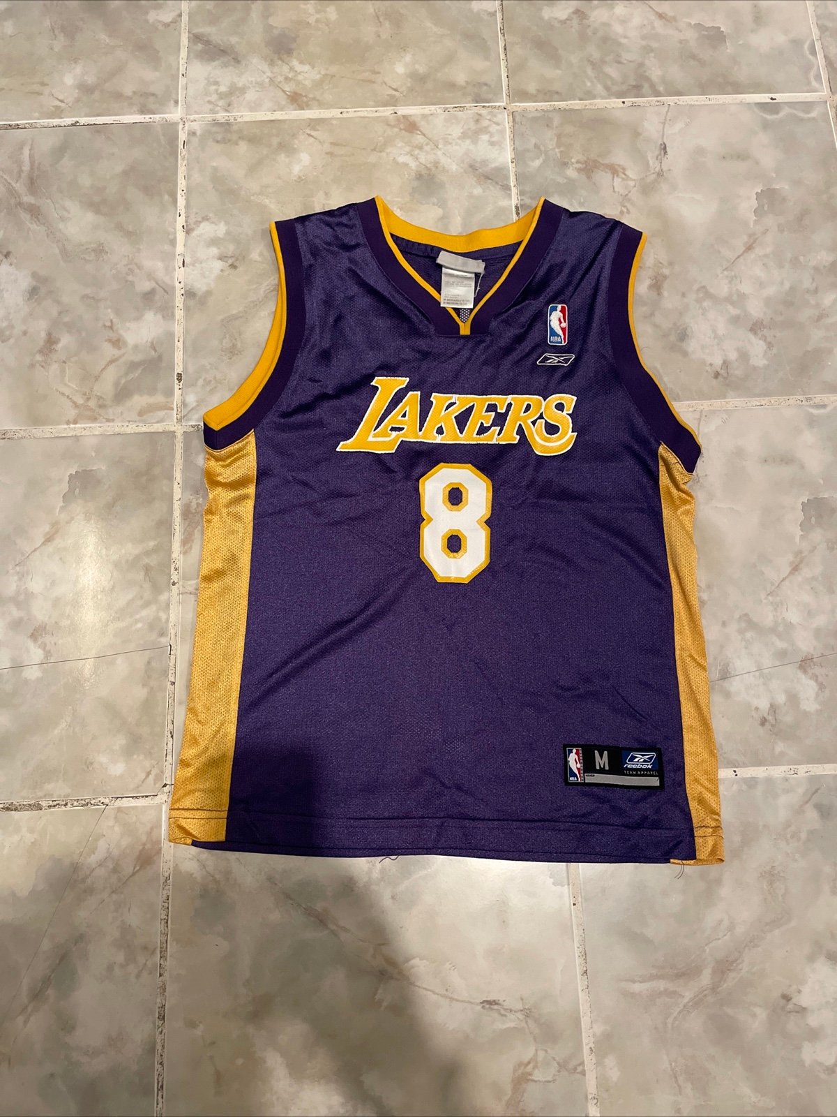Reebok Kobe Bryant #8 LA Lakers Jersey NBA Youth Medium 10-12 Purple
