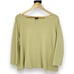 Eileen Fisher Yellow 100% Wool Boat Neck 3/4 Sleeve Knit Shirt Women’s XL Beach