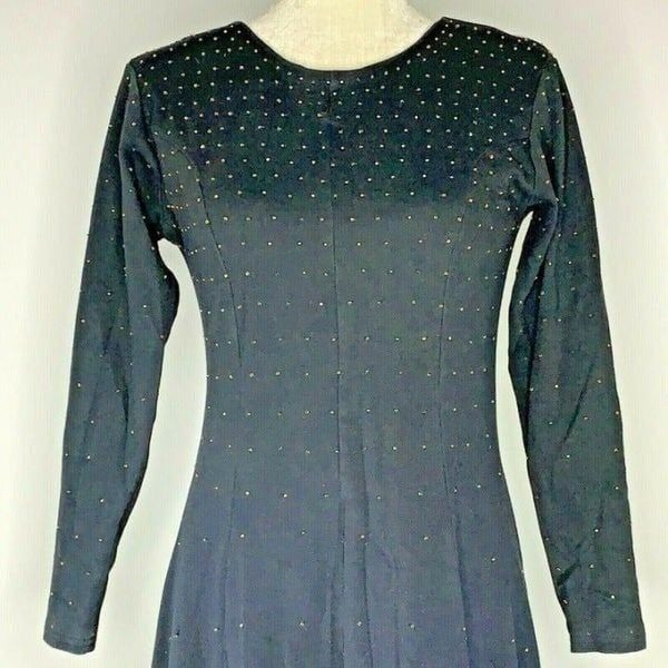 Vintage Ellen Ashley Beaded Midi Dress M