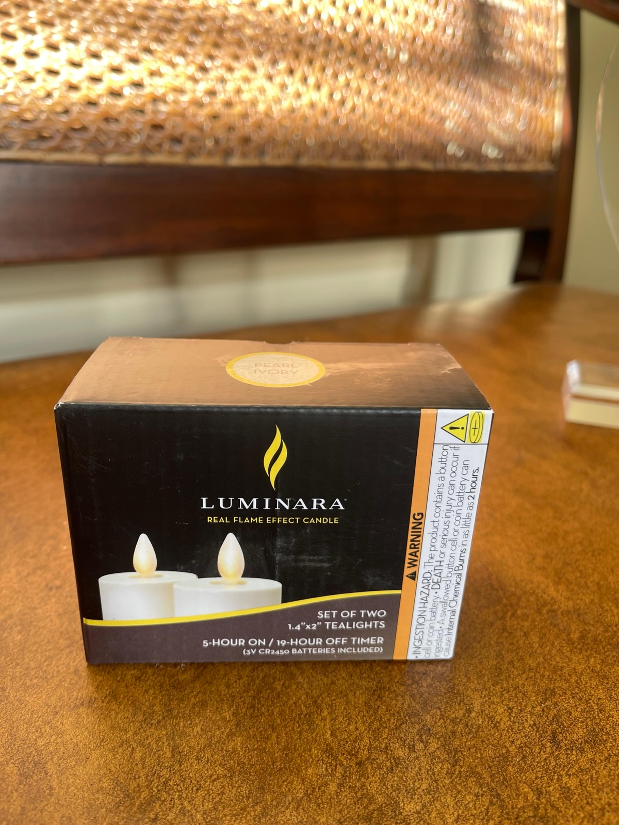 Luminara 2 Pearl Ivory Tea Lights