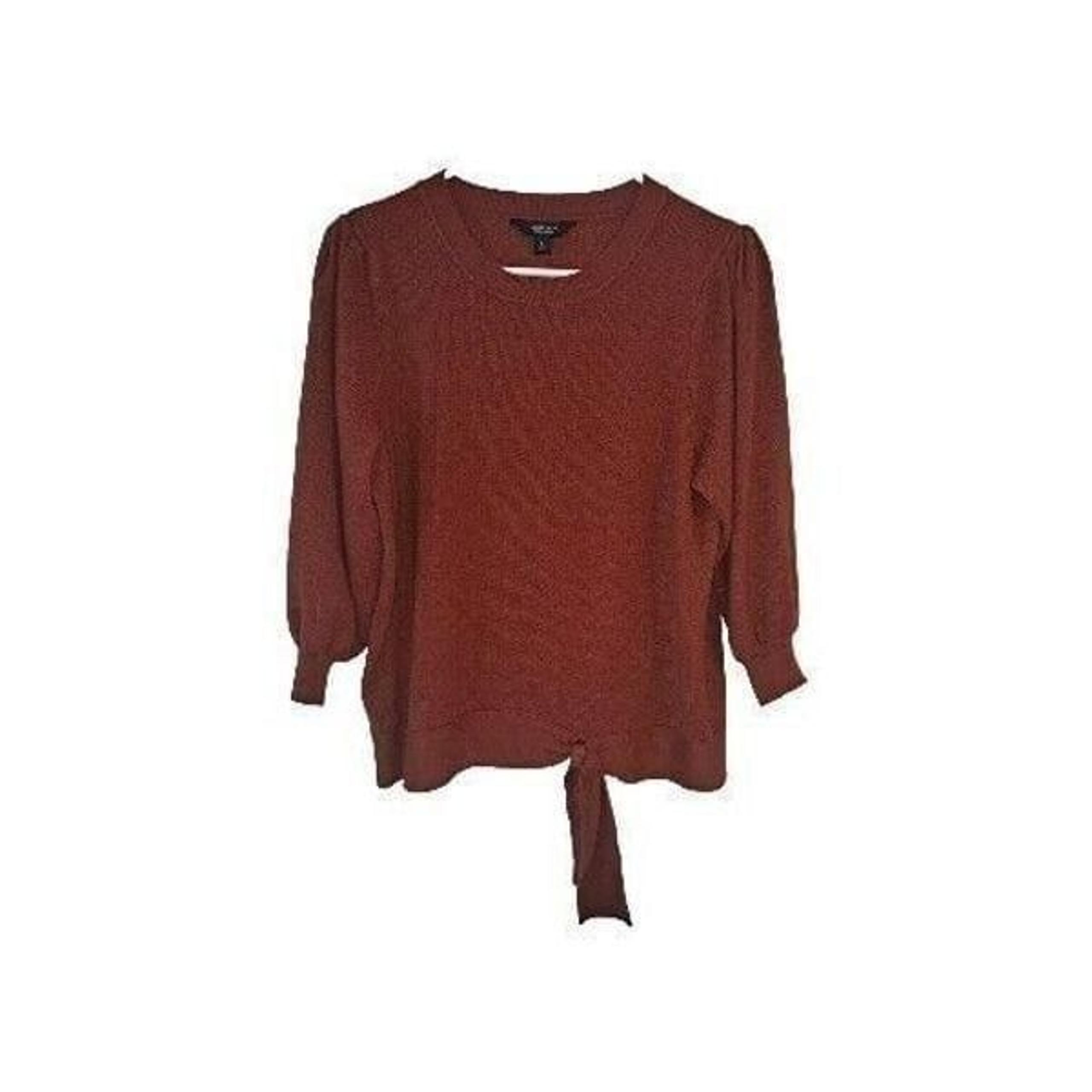 Simply Vera Women’s Large Orange Pullover  Sweater