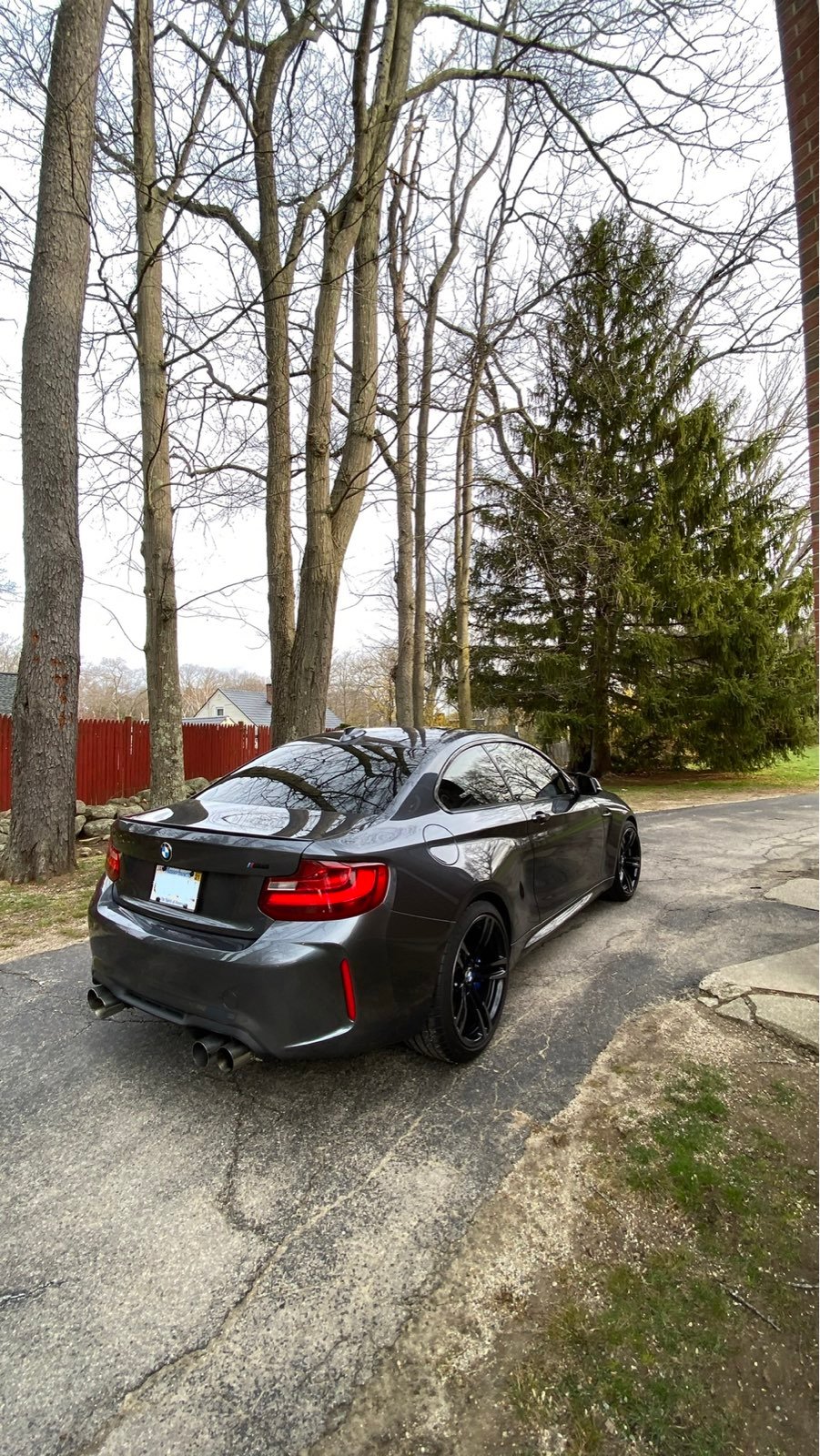 BMW F87 stock spoiler