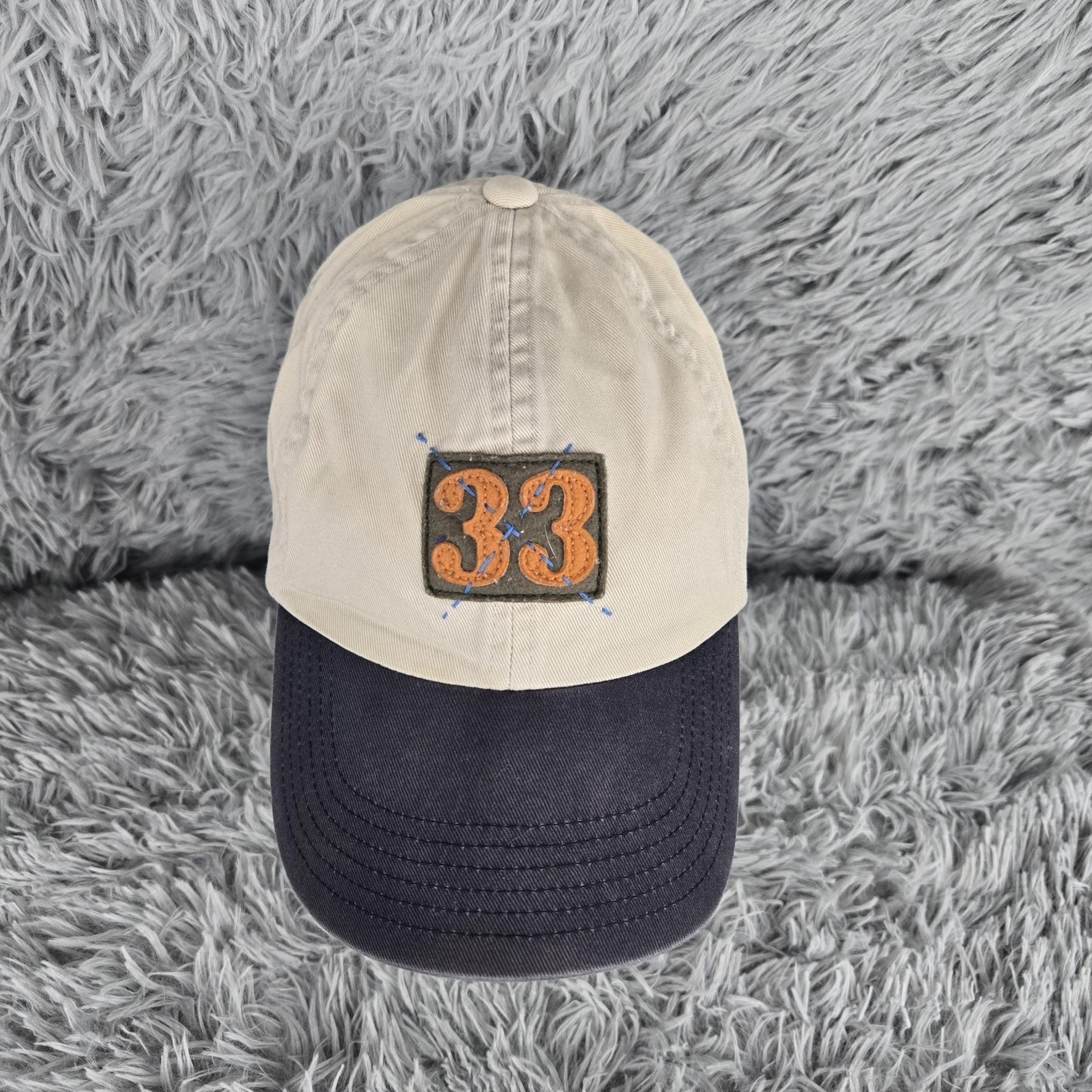 Vintage Gap 33 OSFM Beige Cotton Tuck Strap With Buckle Baseball Cap