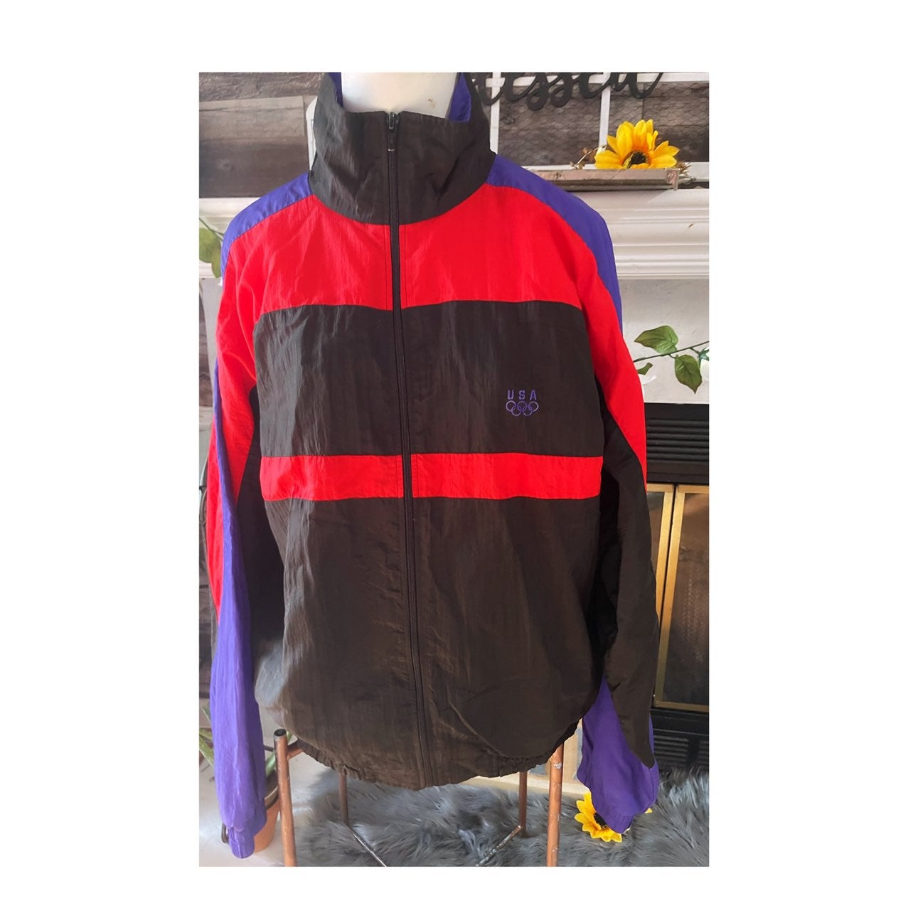 Vintage 90's USA Olympic windbreaker Jacket