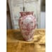 Red Toile Vase|Toile Glass|Decoupage Toile Vase|Vases