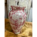 Red Toile Vase|Toile Glass|Decoupage Toile Vase|Vases
