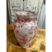 Red Toile Vase|Toile Glass|Decoupage Toile Vase|Vases