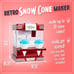 Nostalgia Snow Cone Shaved Ice Machine Slushie Maker Retro Red NEW