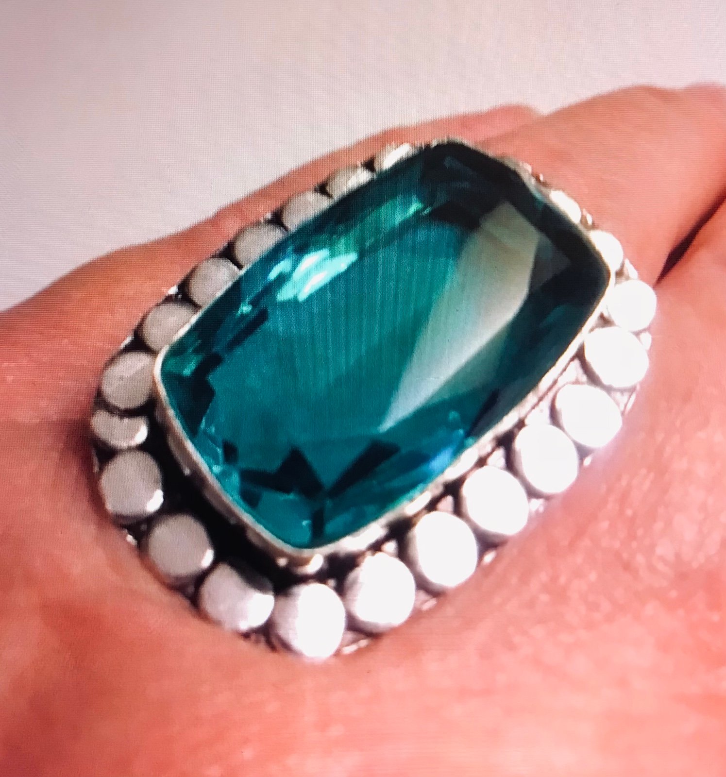 Green Tourmaline 925 Sterling Silver Ring