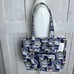 NWT Vera Bradley Small Vera Tote in Snow Globe Animals Navy NWT Christmas Winter