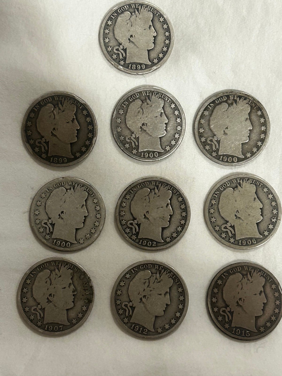 Barber half dollar lot